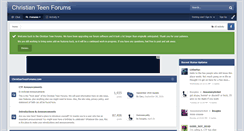 Desktop Screenshot of christianteenforums.com
