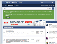 Tablet Screenshot of christianteenforums.com